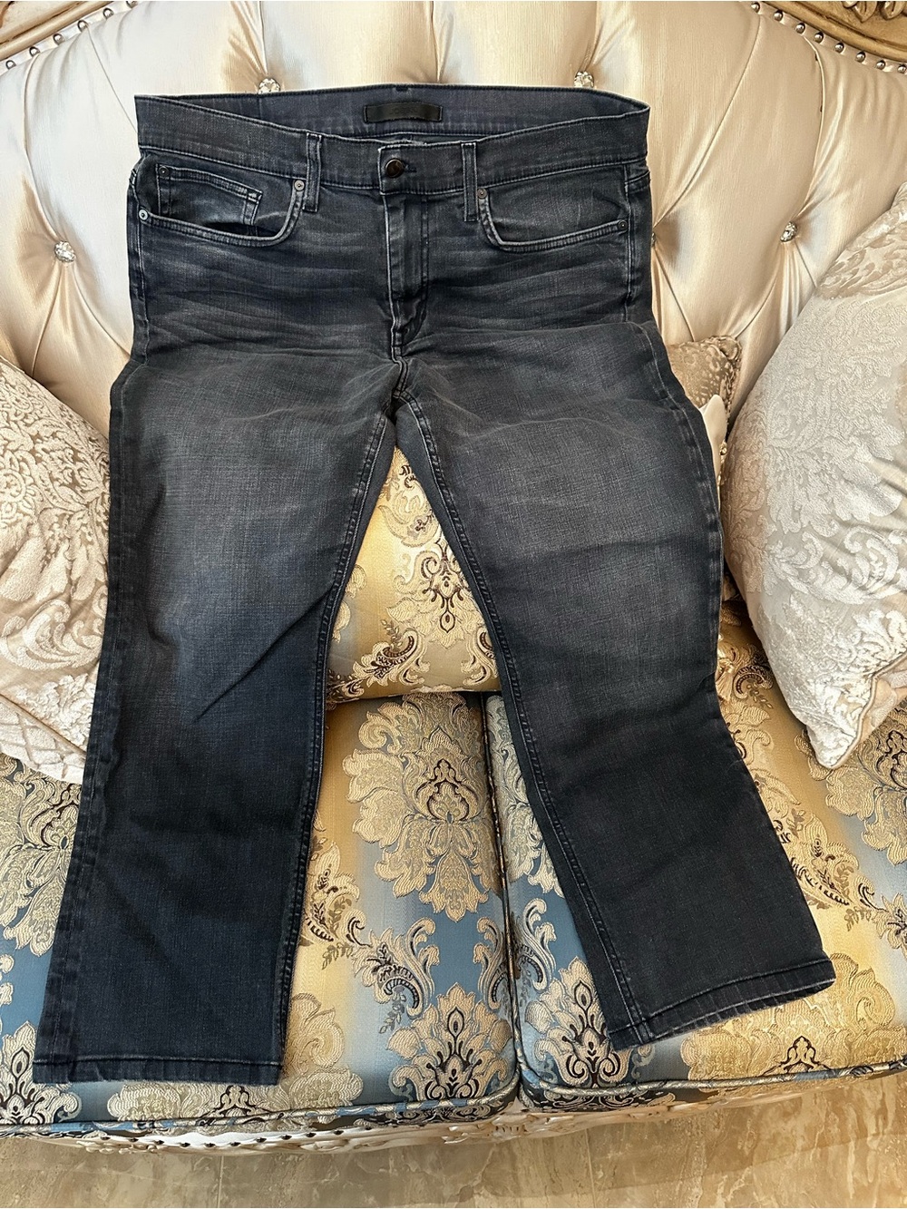 Joe's Jeans Men's Washed Charcoal Relaxed Fit Jeans